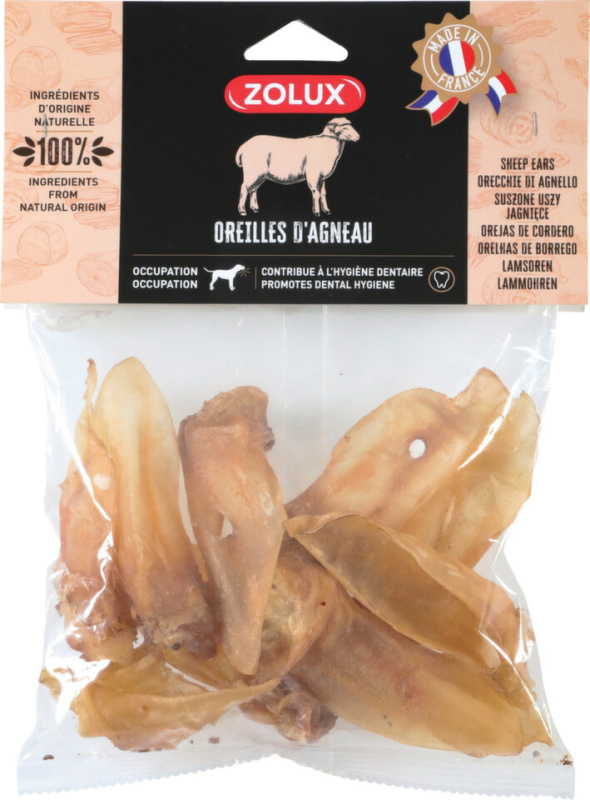 Pochoutka Jehněčí uši 100g Zolux