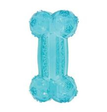 Hračka pes kost BONE TPR POP tyrkys Zolux 14 cm