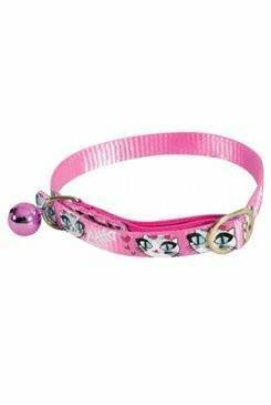 Obojek kočka LADYCAT nylon růžový 10mm/30cm