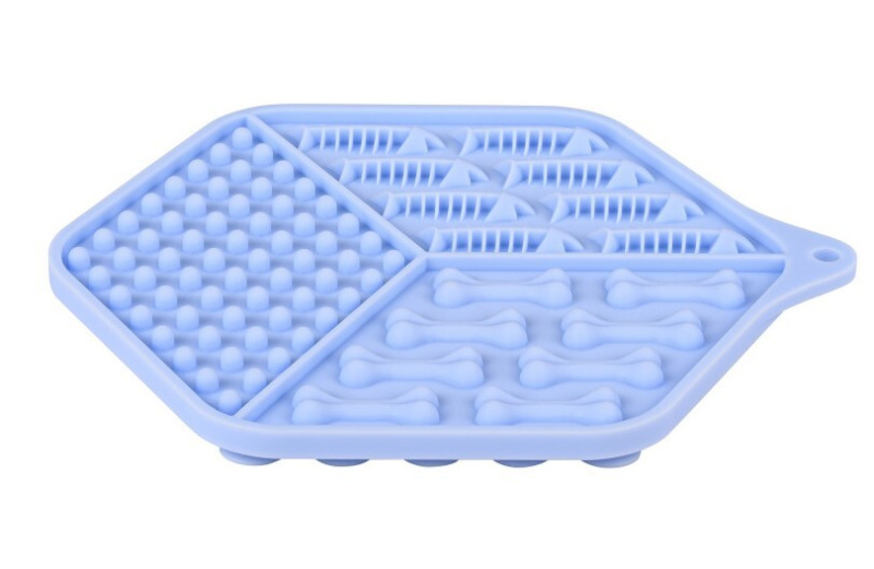 Lízací podložka pro kočky SILICONE modrá Zolux
