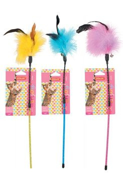 Hračka kočka udice Feather Duster mix barev Zolux 1 ks
