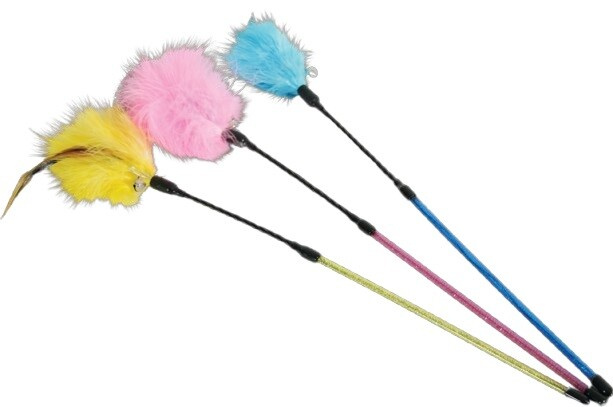 Hračka kočka udice Feather Duster mix barev Zolux 1 ks