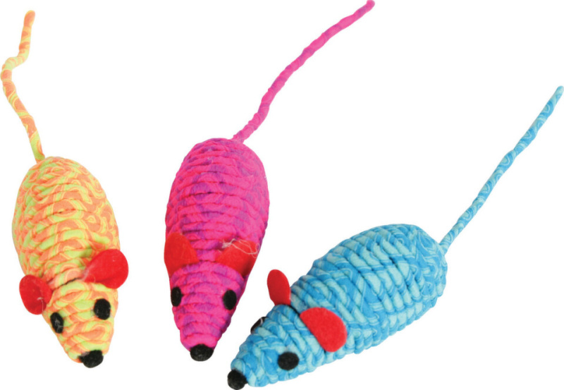 Hračka kočka Elastic mouse mix barev Zolux 1 ks