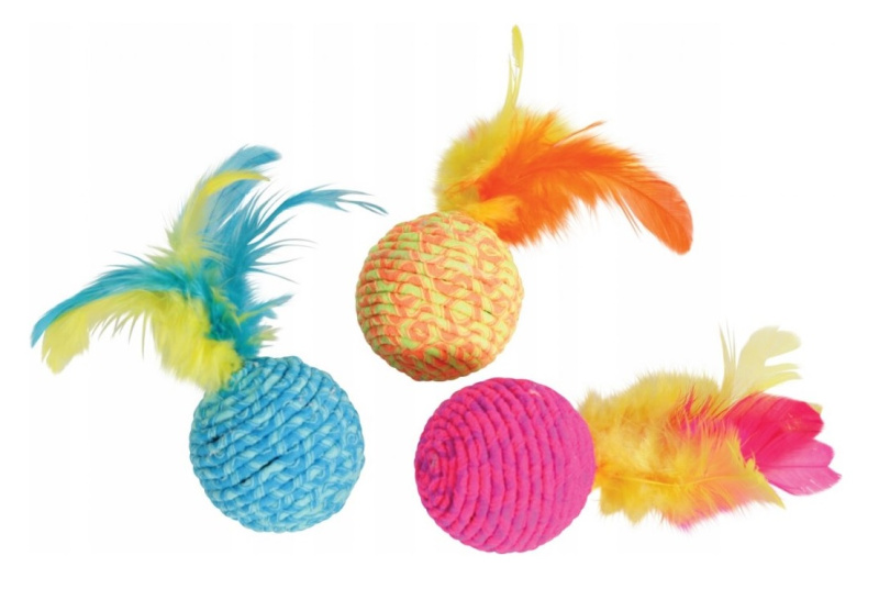 Hračka kočka Elastic Ball mix barev Zolux 1 ks