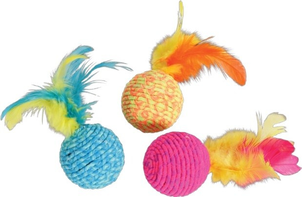Hračka kočka Elastic Ball mix barev Zolux 1 ks