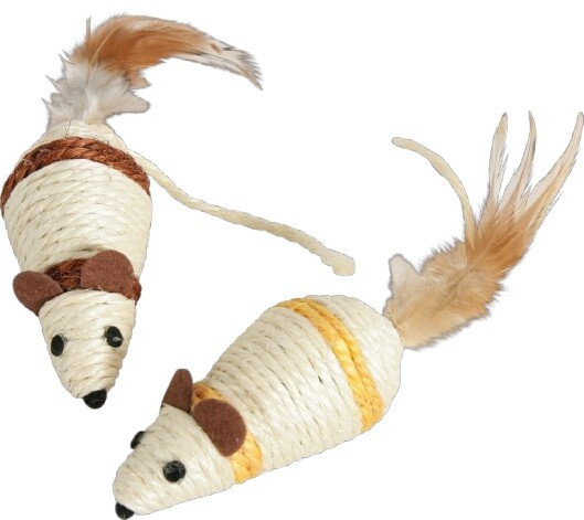 Hračka kočka Sisal Mouse Zolux
