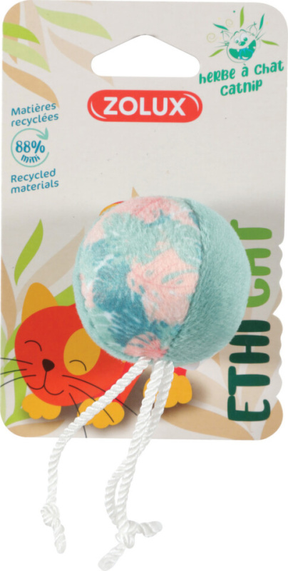 Hračka kočka ETHICAT LEAF míček catnip Zolux