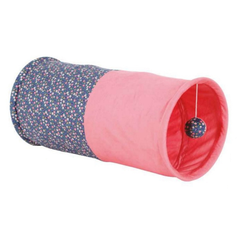 Hračka kočka ETHICAT FLORAL tunel šustící catnip Zolux