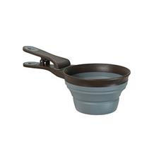 Odměrka na krmivo SILICONE s klipem, šedá Zolux šedá M