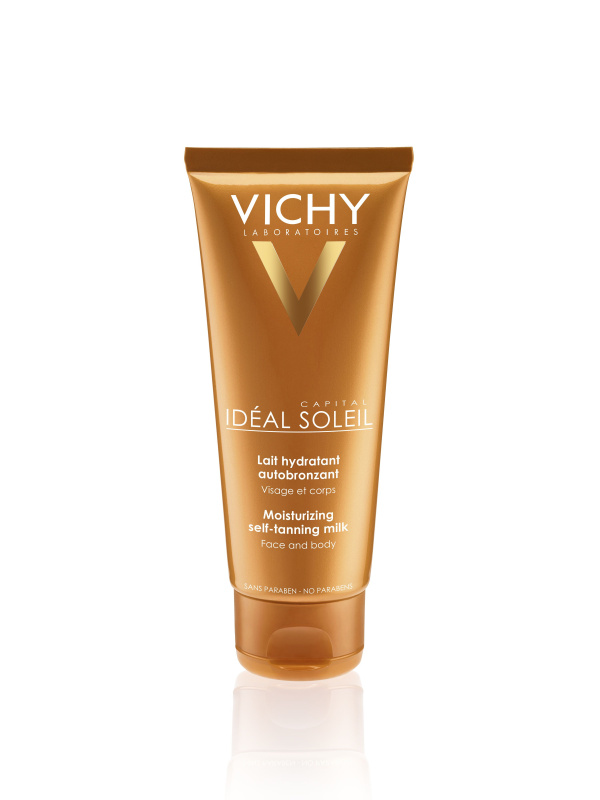 Vichy Capital Soleil hydratační samoopalovací mléko na obličej a tělo 100 ml