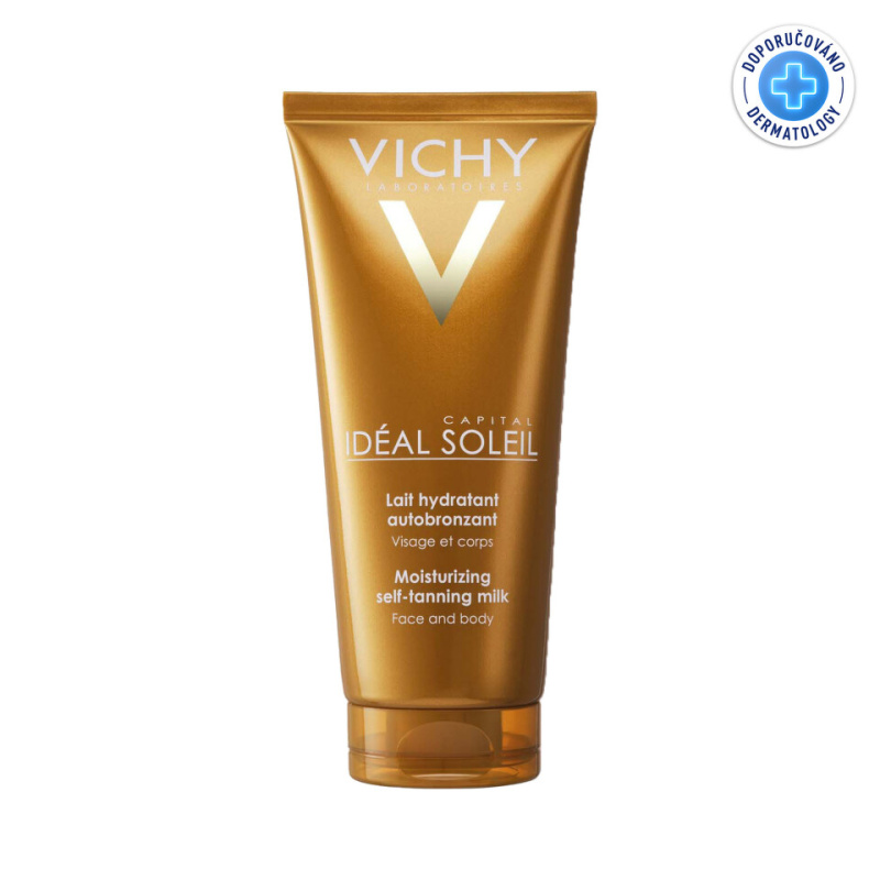 Vichy Capital Soleil hydratační samoopalovací mléko na obličej a tělo 100 ml