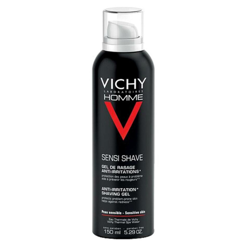 Vichy Homme Anti-Irritation gel na holení pro citlivou a podrážděnou pleť 150 ml