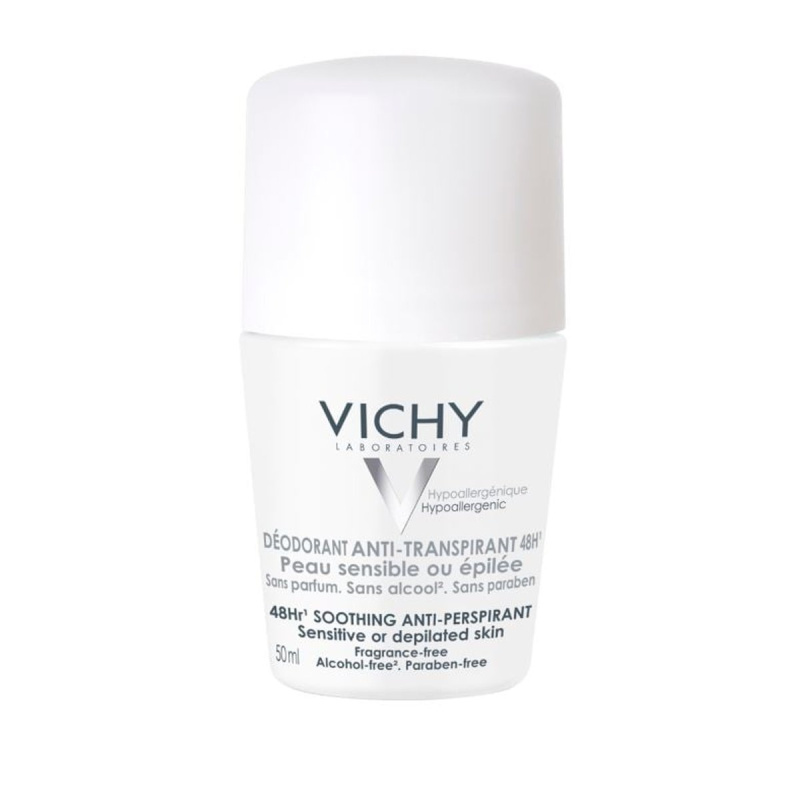 Vichy Deodorant 48h deodorant roll-on pro citlivou a podrážděnou pokožku 50 g