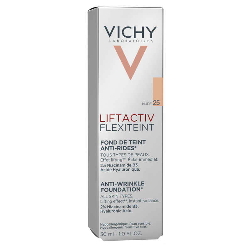 Vichy Liftactiv Flexiteint omlazující make-up s liftingovým efektem odstín 25 Nude 30 ml