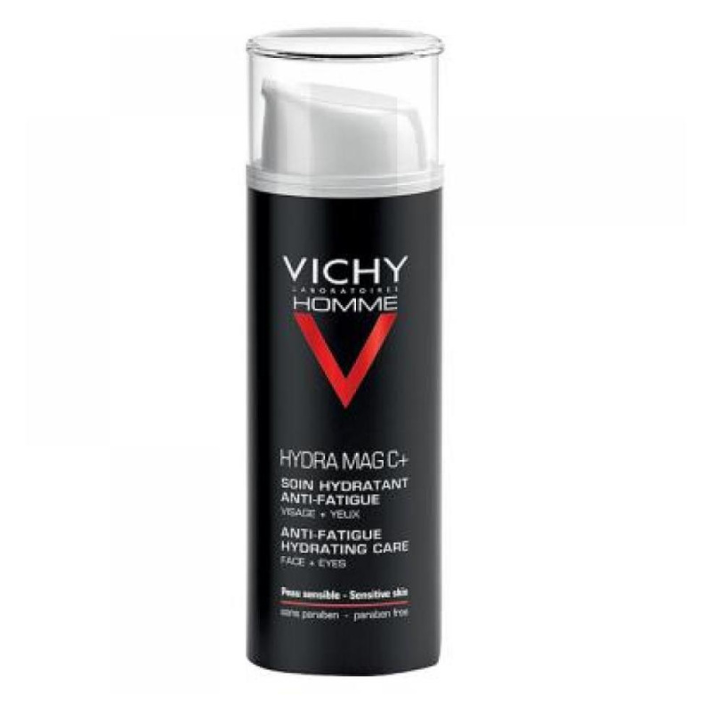 Vichy Homme Hydra-Mag C hydratační péče proti známkám únavy na pleť a oční okolí 50 ml