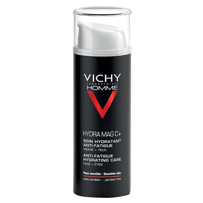 Vichy Homme Hydra-Mag C hydratační péče proti známkám únavy na pleť a oční okolí 50 ml