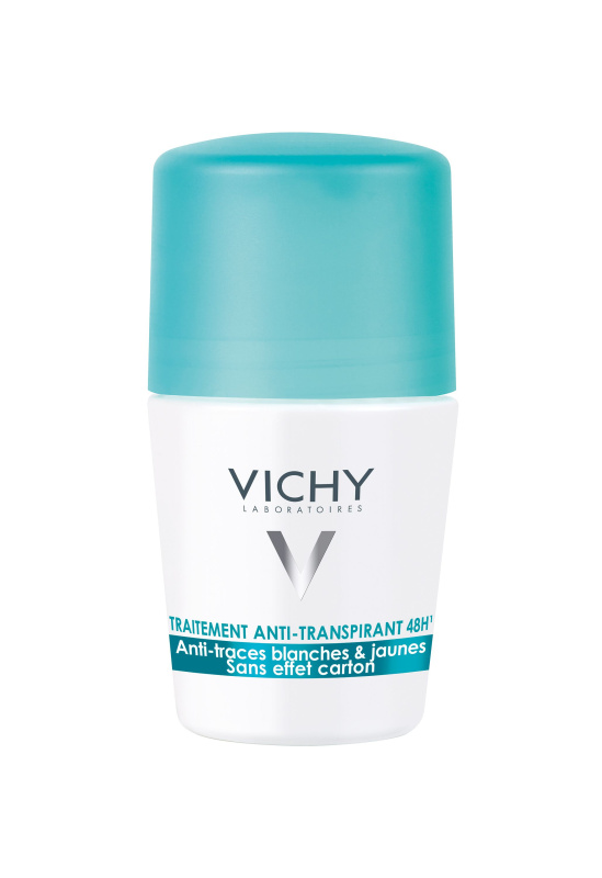 Vichy Deodorant 48h antiperspirant roll-on proti bílým a žlutým skvrnám 50 ml