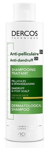 Vichy Dercos Anti-Dandruff šampon proti lupům pro suché vlasy 200 ml