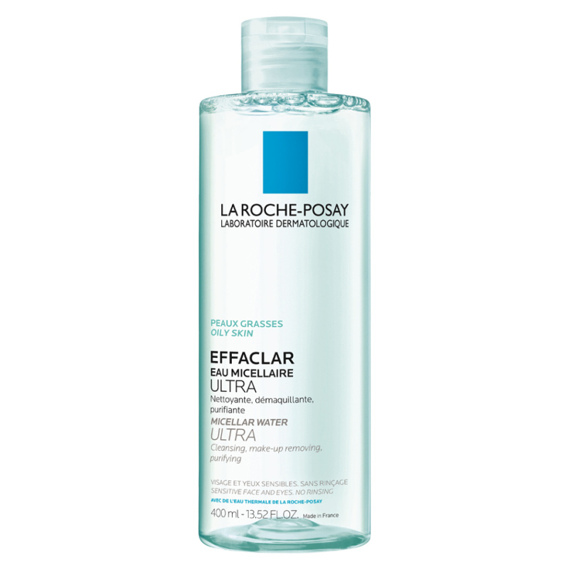 La Roche-Posay Effaclar Ultra čisticí micelární voda pro problematickou pleť, akné 400 ml