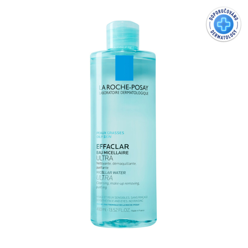 La Roche-Posay Effaclar Ultra čisticí micelární voda pro problematickou pleť, akné 400 ml