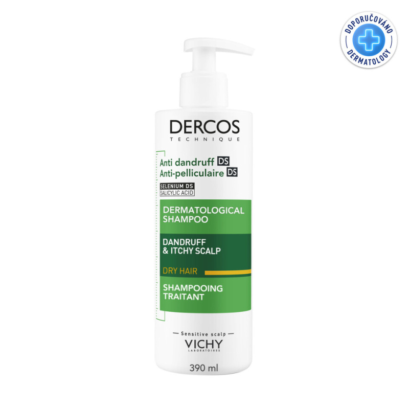 Vichy Dercos Anti-Dandruff šampon proti lupům pro suché vlasy 390 ml