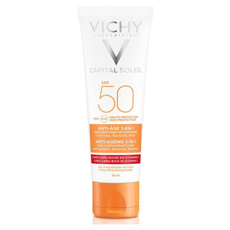 Vichy Capital Soleil ochranný krém proti stárnutí pleti SPF 50 50 ml