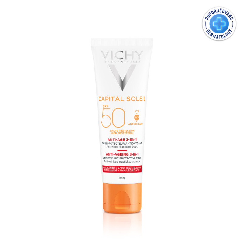 Vichy Capital Soleil ochranný krém proti stárnutí pleti SPF 50 50 ml