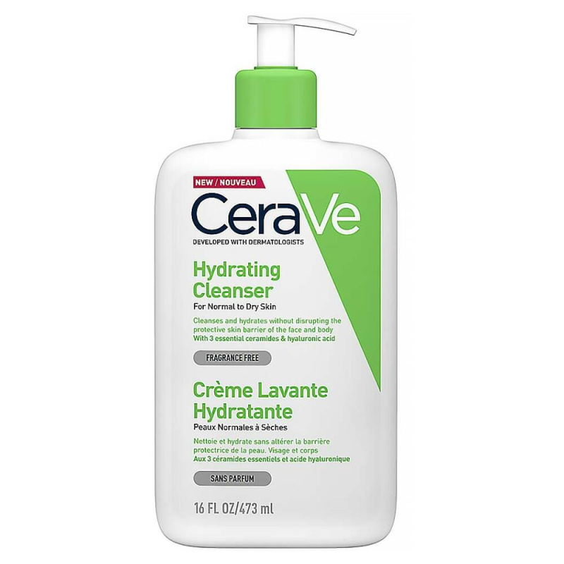 CeraVe Cleansers Hydrating Cleanser čisticí emulze s hydratačním účinkem 473 ml