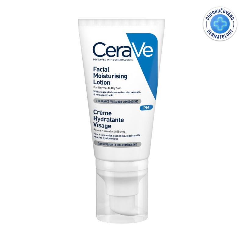 CeraVe Moisturizers hydratační péče pro normální a suchou pleť 52 ml