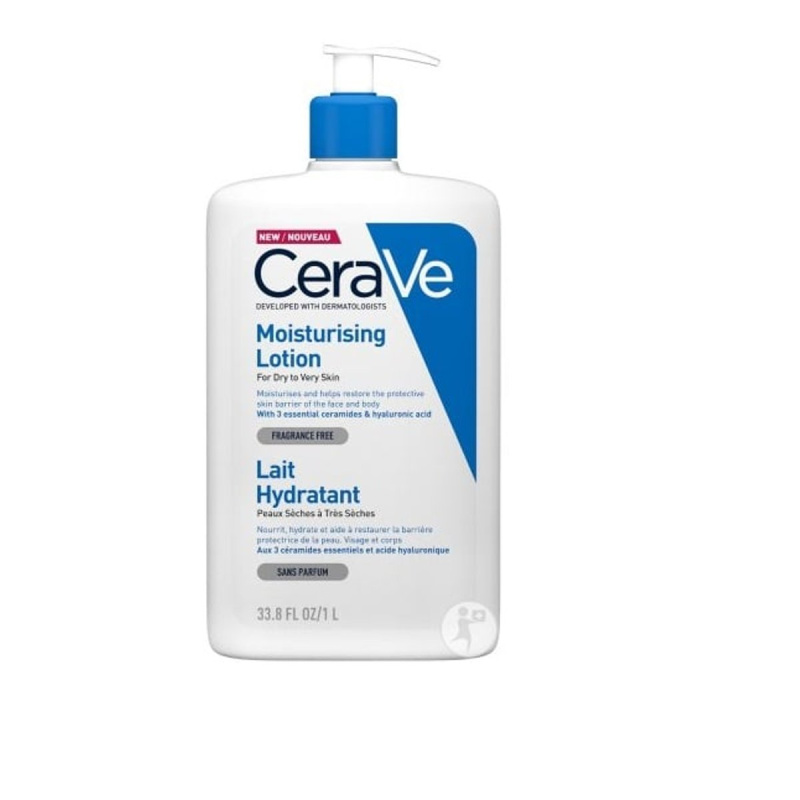 CeraVe Moisturizers Lotion hydratační mléko na tělo a obličej pro suchou až velmi suchou pokožku 1000 ml