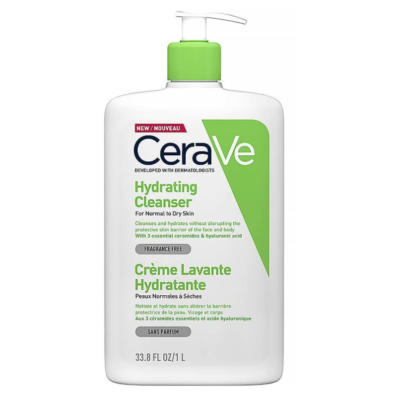 CeraVe Cleansers Hydrating Cleanser čisticí emulze s hydratačním účinkem 1000 ml