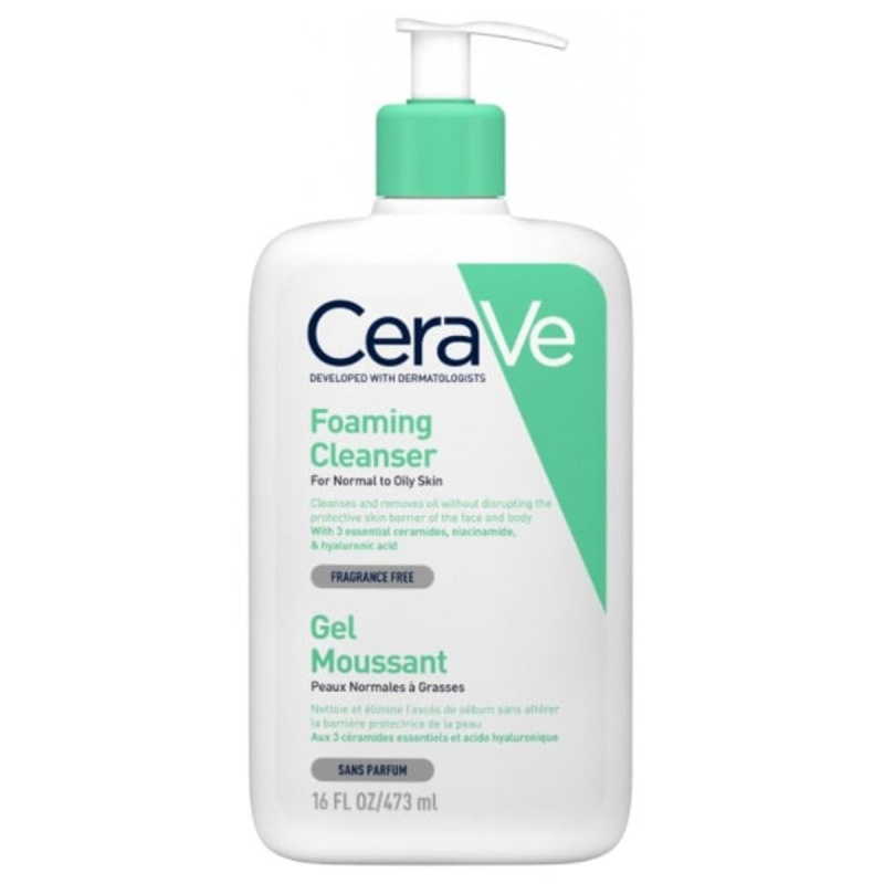 CeraVe Cleansers Foaming Cleanser čisticí pěnivý gel pro normální až mastnou pleť 1000 ml