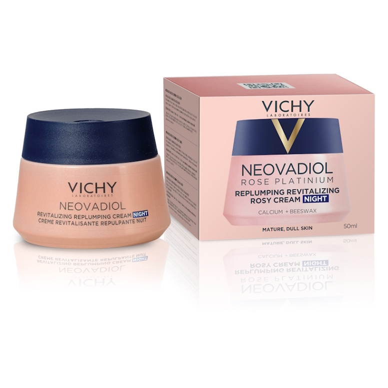 Vichy Neovadiol Rose Platinium rozjasňující a obnovující noční krém pro zralou pleť 50 ml