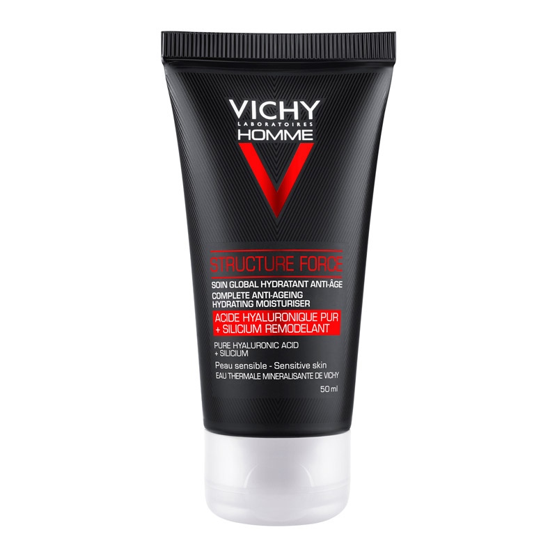 Vichy Homme Structure Force zpevňující protivráskový krém s kyselinou hyaluronovou 50 ml