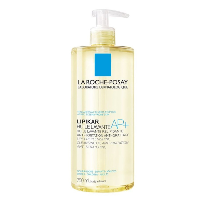La Roche-Posay Lipikar Huile AP+ zvláčňující relipidační mycí olej proti podráždění 750 ml