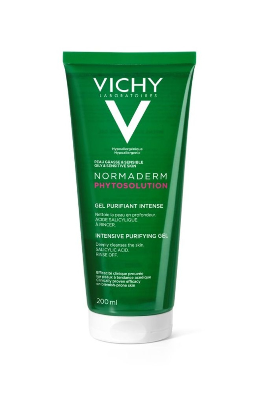 Vichy Normaderm Phytosolution hloubkově čisticí gel proti nedokonalostem aknózní pleti 200 ml