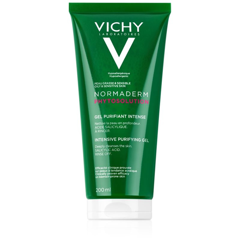 Vichy Normaderm Phytosolution hloubkově čisticí gel proti nedokonalostem aknózní pleti 200 ml