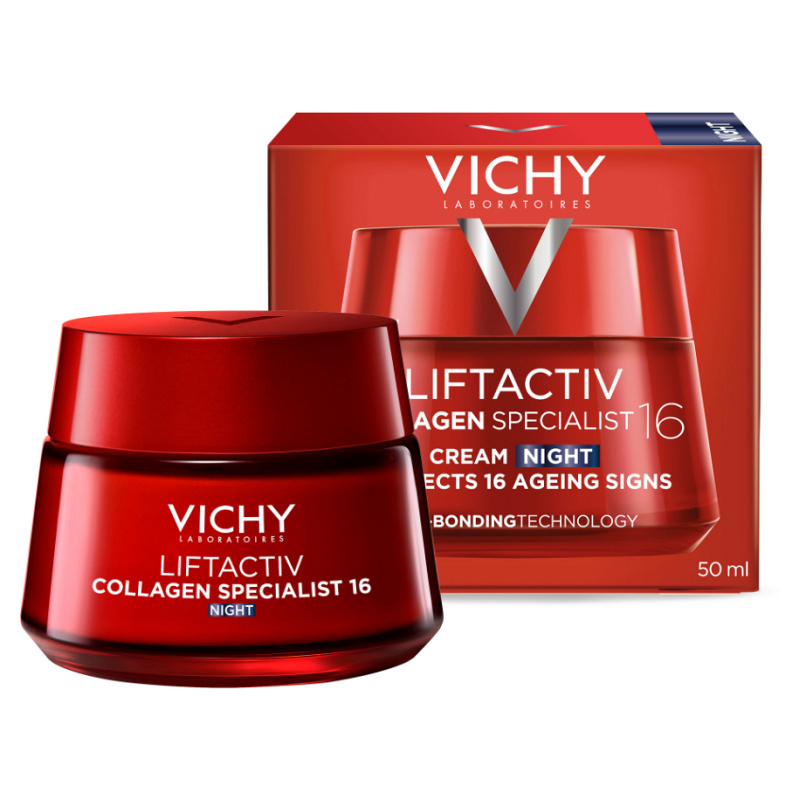 Vichy Liftactiv Collagen Specialist 16 Night zpevňující noční krém proti vráskám 50 ml