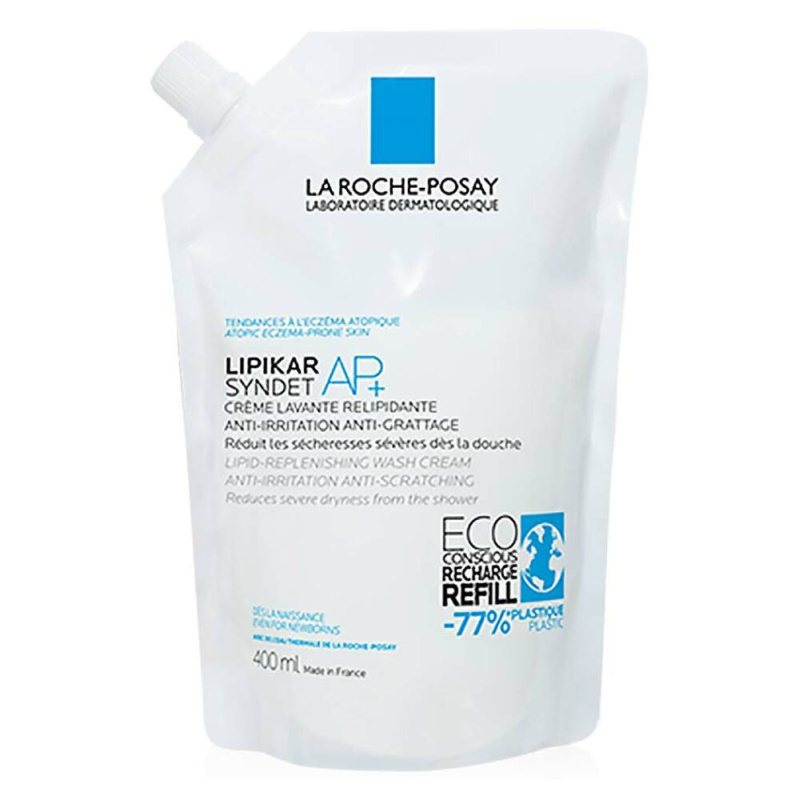 La Roche-Posay Lipikar Syndet AP+ čisticí krémový gel náhradní náplň 400 ml