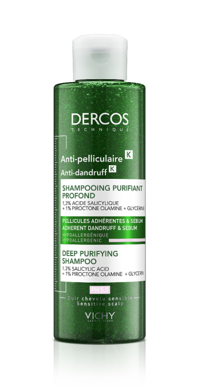 Vichy Dercos Anti-Dandruff K šampon proti lupům s peelingovým efektem 250 ml