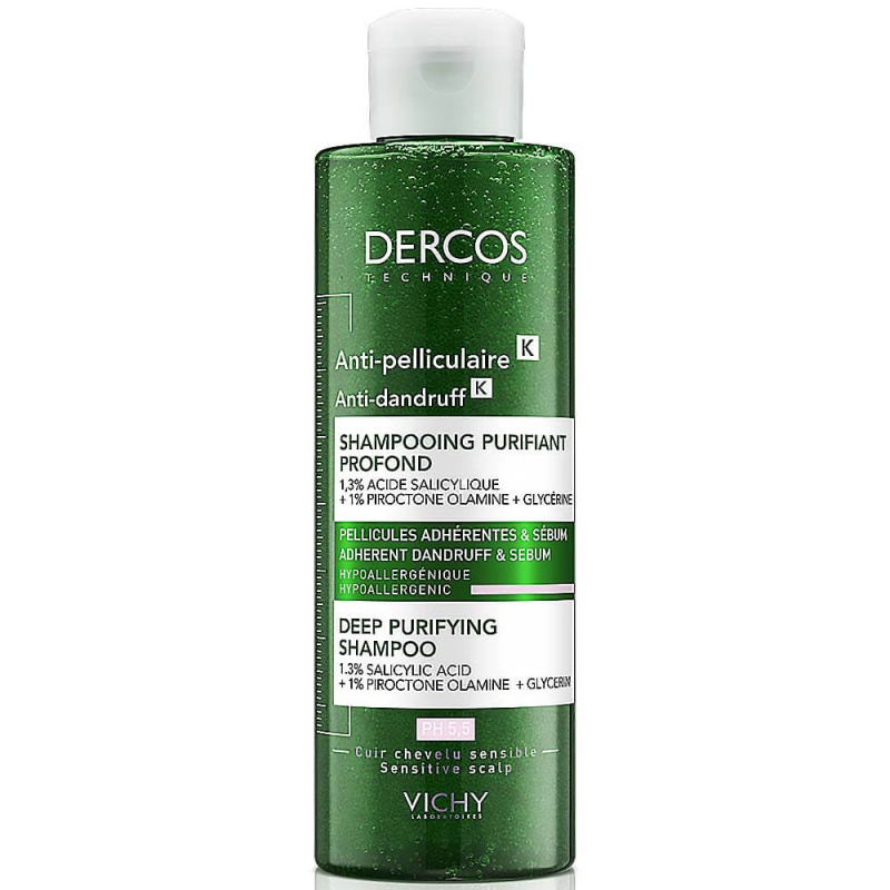 Vichy Dercos Anti-Dandruff K šampon proti lupům s peelingovým efektem 250 ml