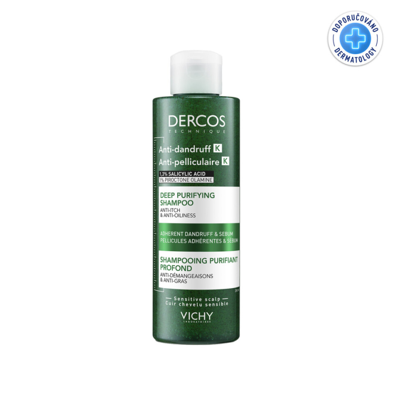 Vichy Dercos Anti-Dandruff K šampon proti lupům s peelingovým efektem 250 ml