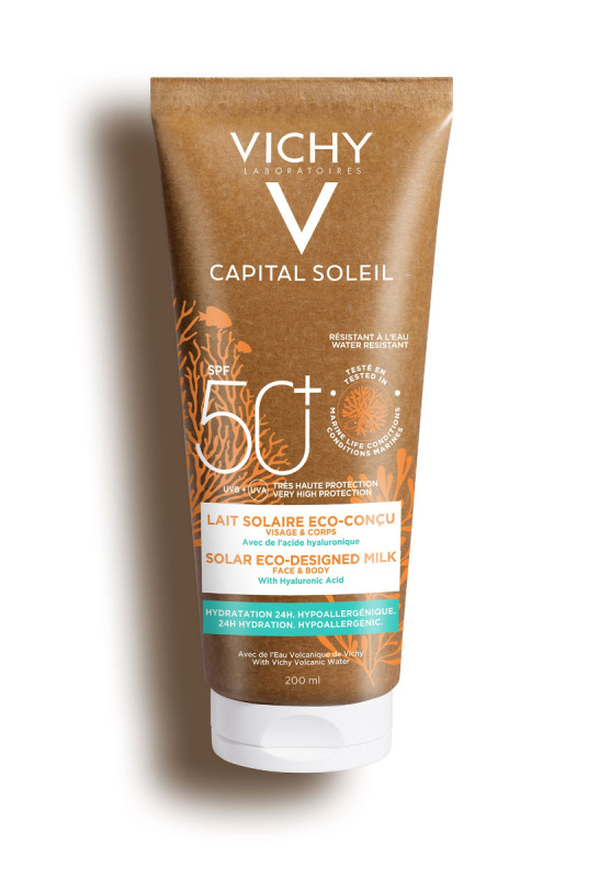 Vichy Capital Soleil Solar Eco-Designed Milk ochranné mléko SPF 50+ 200 ml