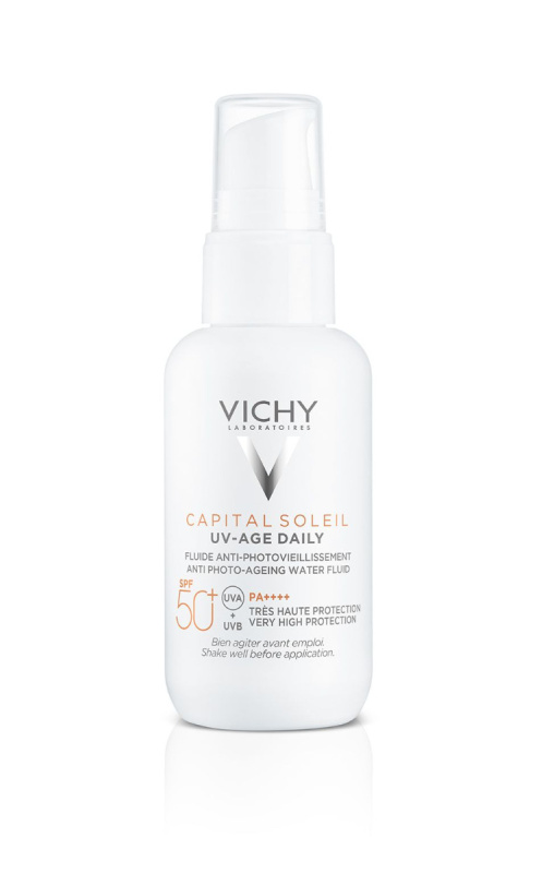 Vichy Capital Soleil UV-Age Daily fluid proti stárnutí pleti SPF 50+ 40 ml