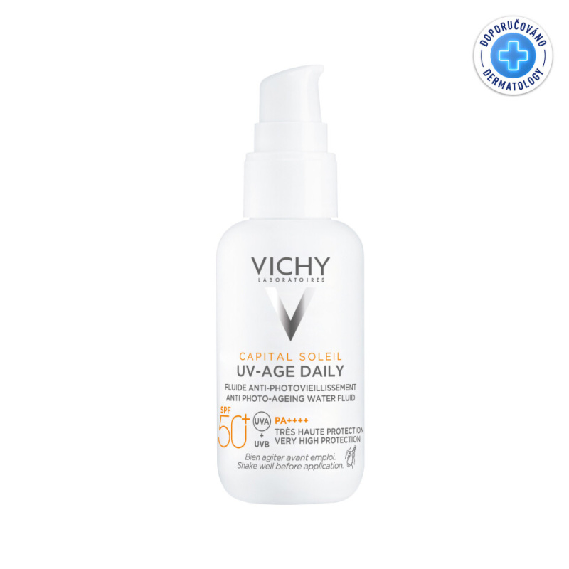Vichy Capital Soleil UV-Age Daily fluid proti stárnutí pleti SPF 50+ 40 ml