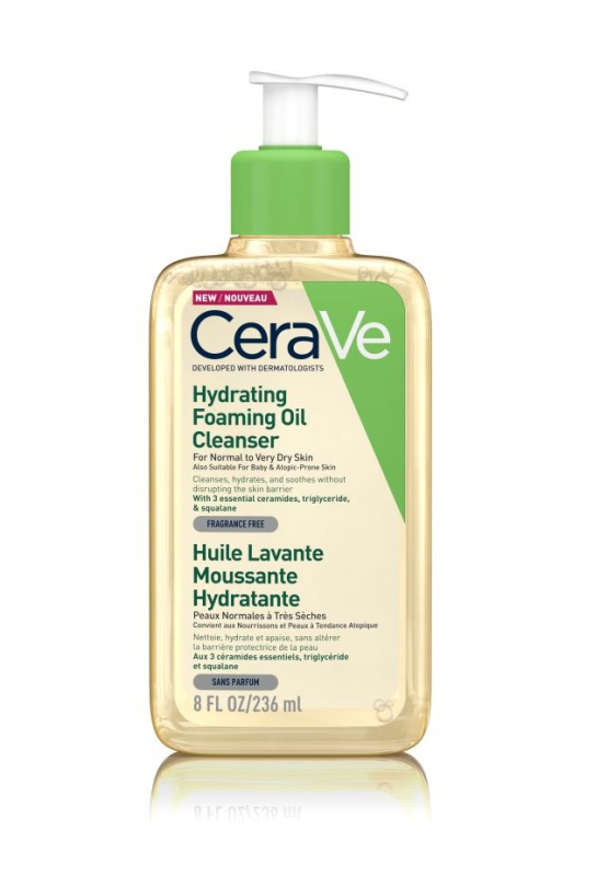 CeraVe Cleansers Hydrating Foaming Oil Cleanser čisticí olej s hydratačním účinkem 236 ml