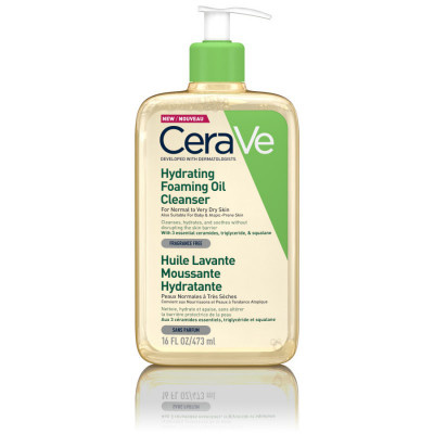 CeraVe Cleansers Hydrating Foaming Oil Cleanser čisticí olej s hydratačním účinkem 473 ml