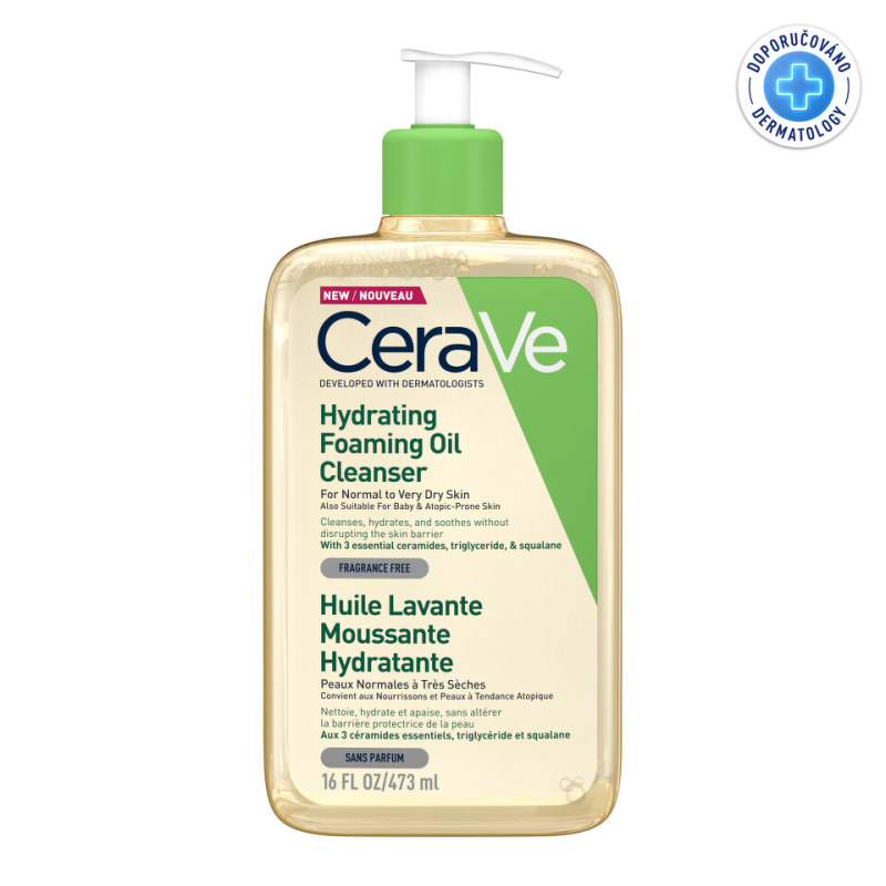 CeraVe Cleansers Hydrating Foaming Oil Cleanser čisticí olej s hydratačním účinkem 473 ml