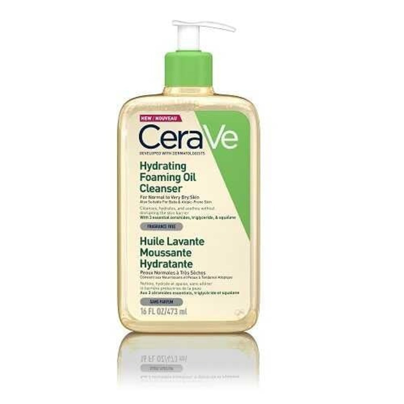 CeraVe Cleansers Hydrating Foaming Oil Cleanser čisticí olej s hydratačním účinkem 473 ml