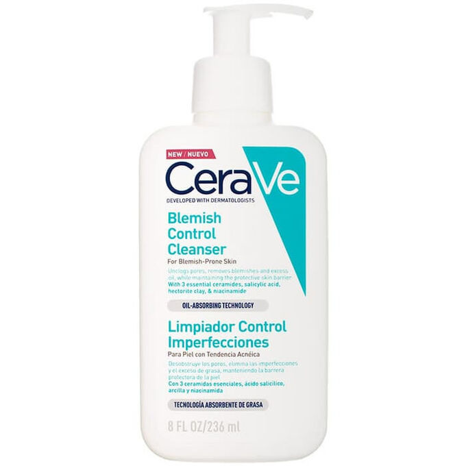 CeraVe Cleansers Blemish Control Cleanser čisticí gel proti nedokonalostem aknózní pleti 236 ml